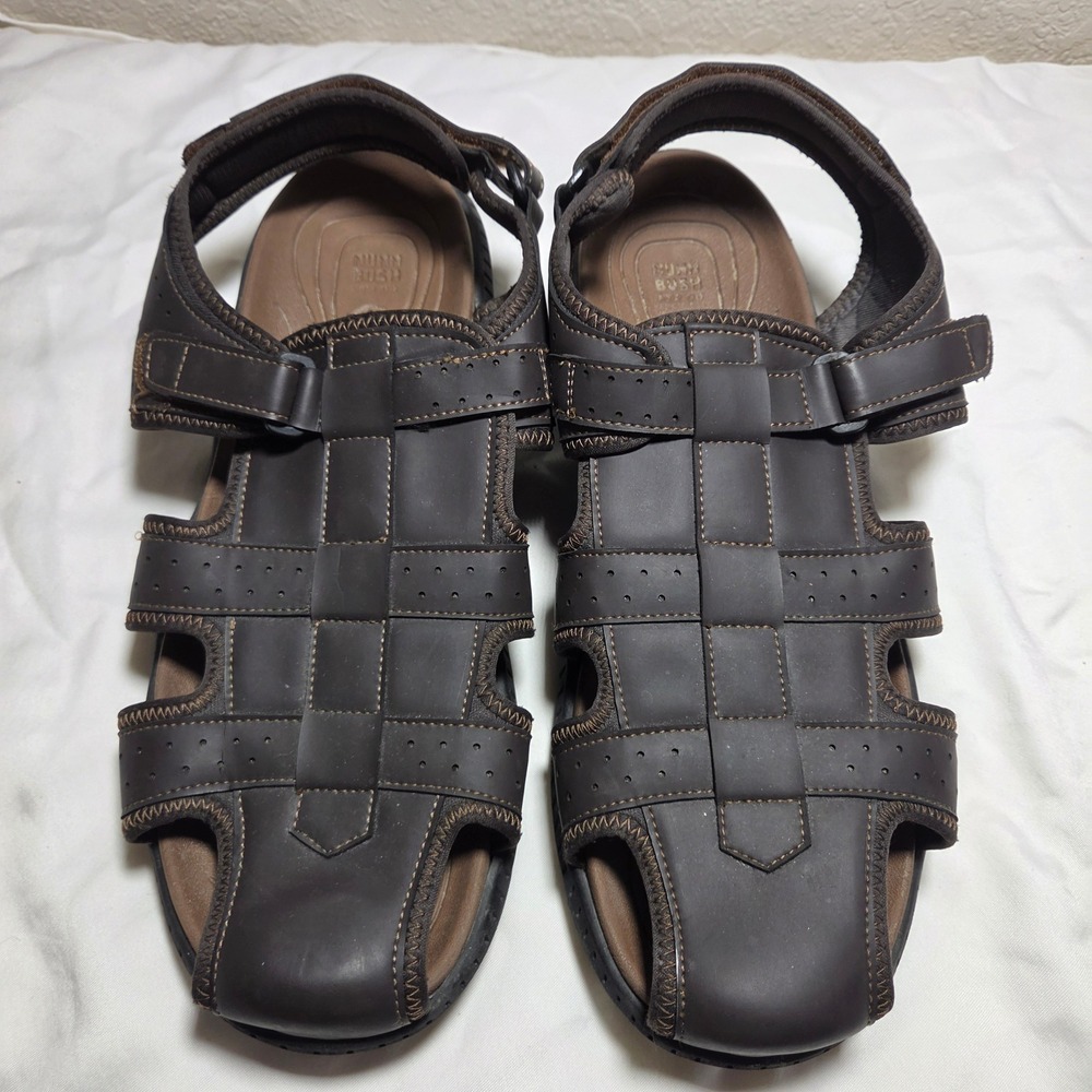 Nunn Bush Mens Brown Closed Toe Fisherman Sandals 85109-200 Size 14M